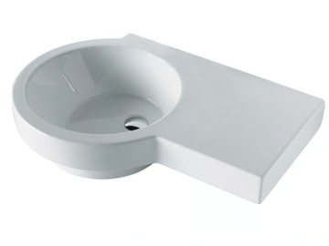 TUTTO EVO - Wall-mounted round ceramic washbasin by Olympia Ceramica - view 3